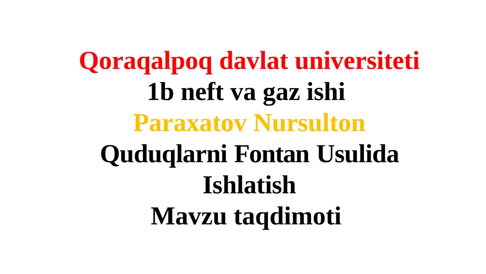 Quduqlarni Fontan Usulida Ishlatish 1