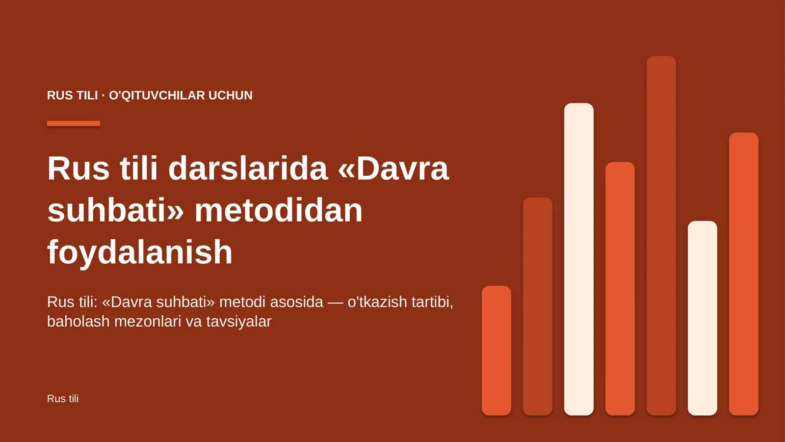 rus tili darslarida davra suhbati metodidan foydalanish 4993 1