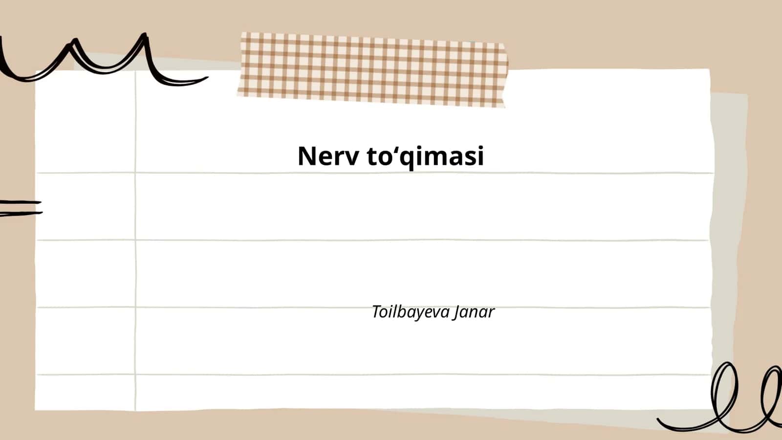 Nerv toʻqimasi 1