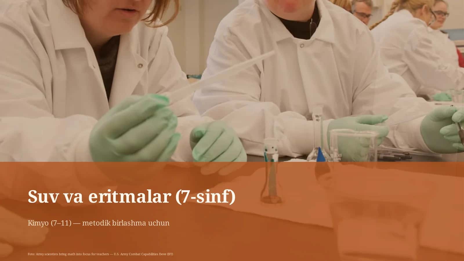 Suv va eritmalar (7-sinf) 1