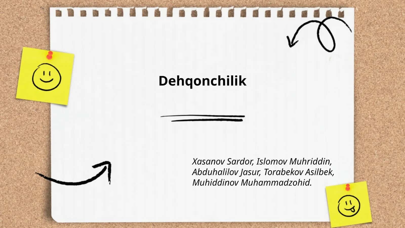 Dehqonchilik 1