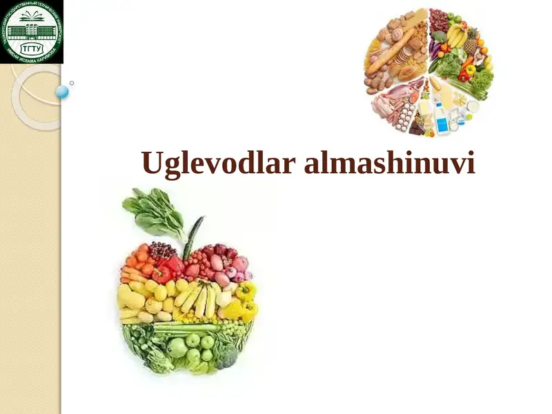 Uglevodlar almashinuvi 1