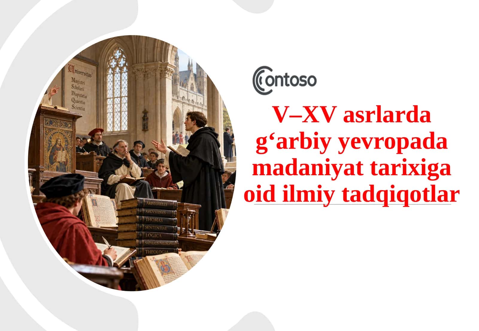 V–X Vasrlarda g‘arbiy yevropa madaniyat tarixiga oid ilmiy tadqiqotlar 1