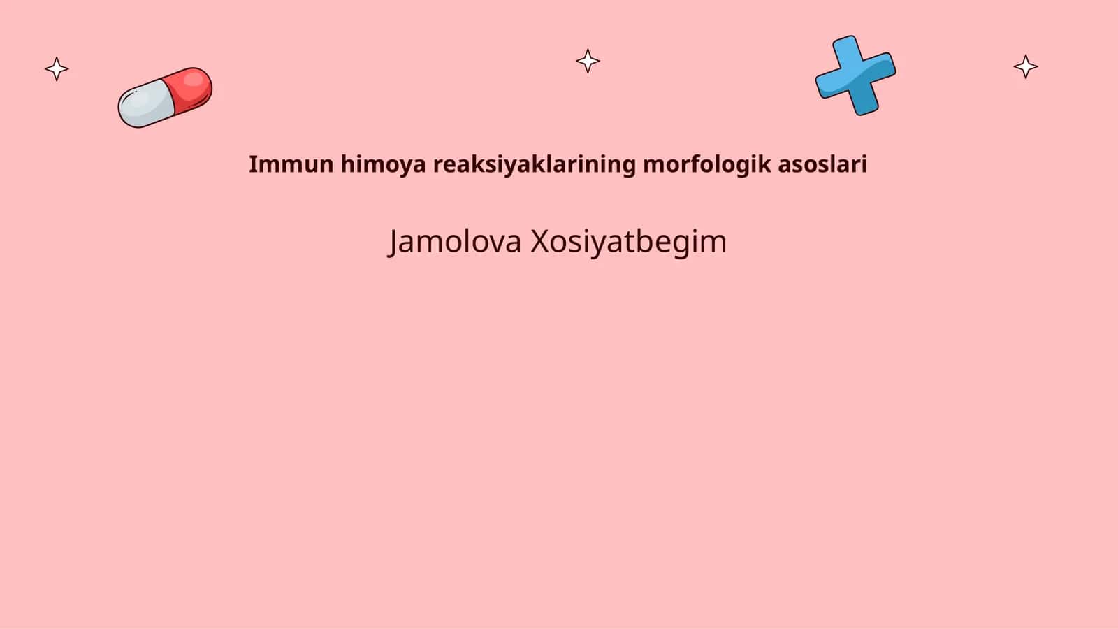 Immun himoya reaksiyaklarining morfologik asoslari 1