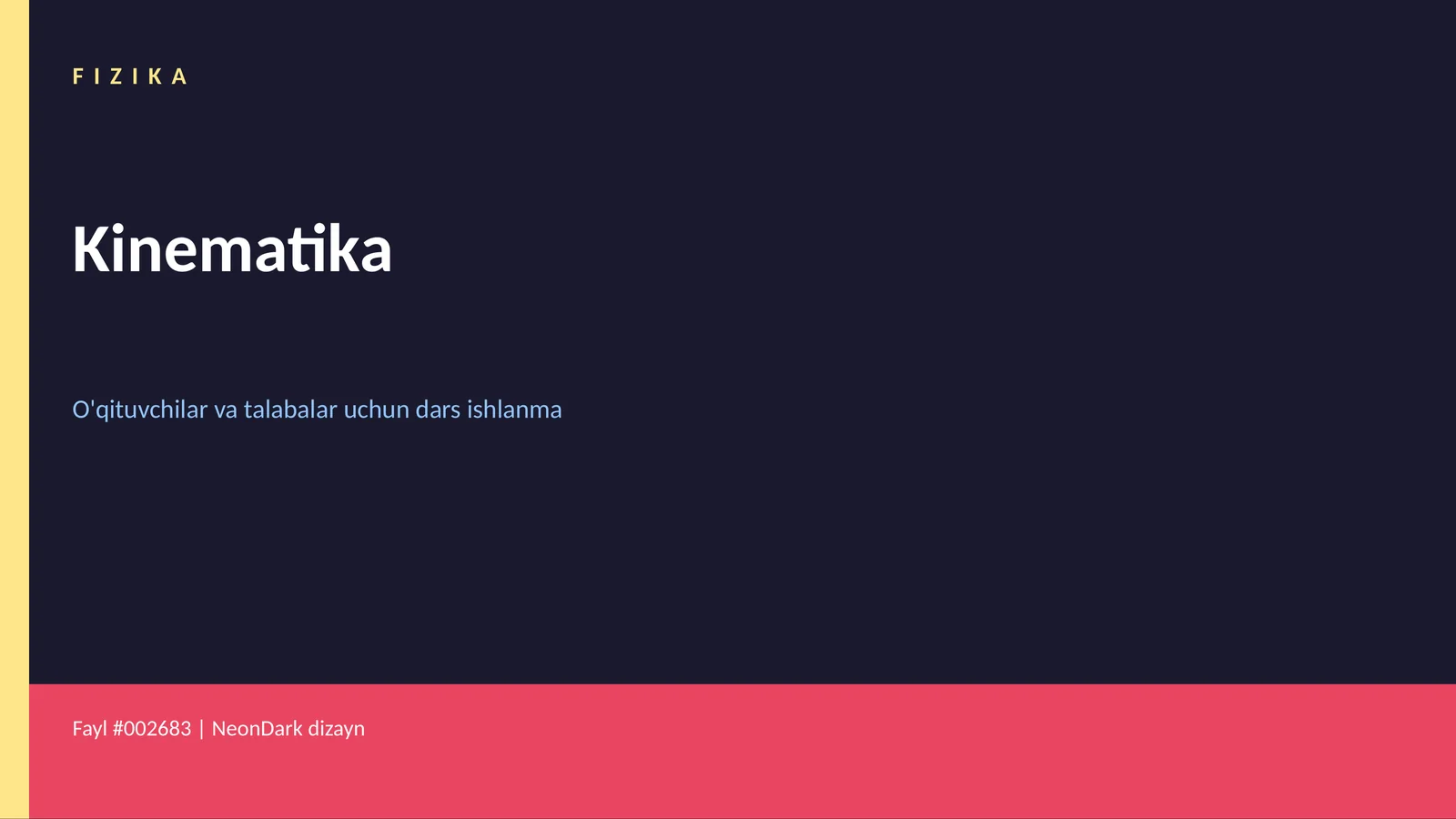 Kinematika 1