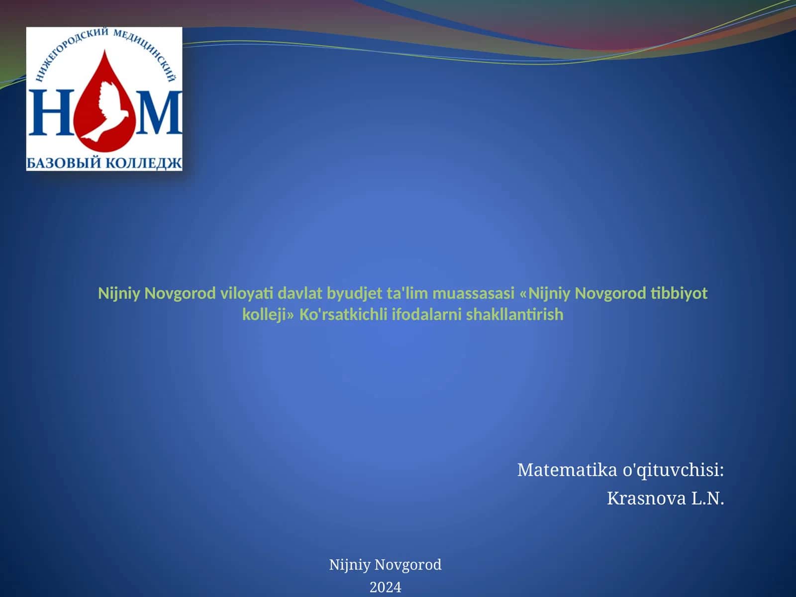 Tibbiy amaliy mashg'ulot taqdimoti 1
