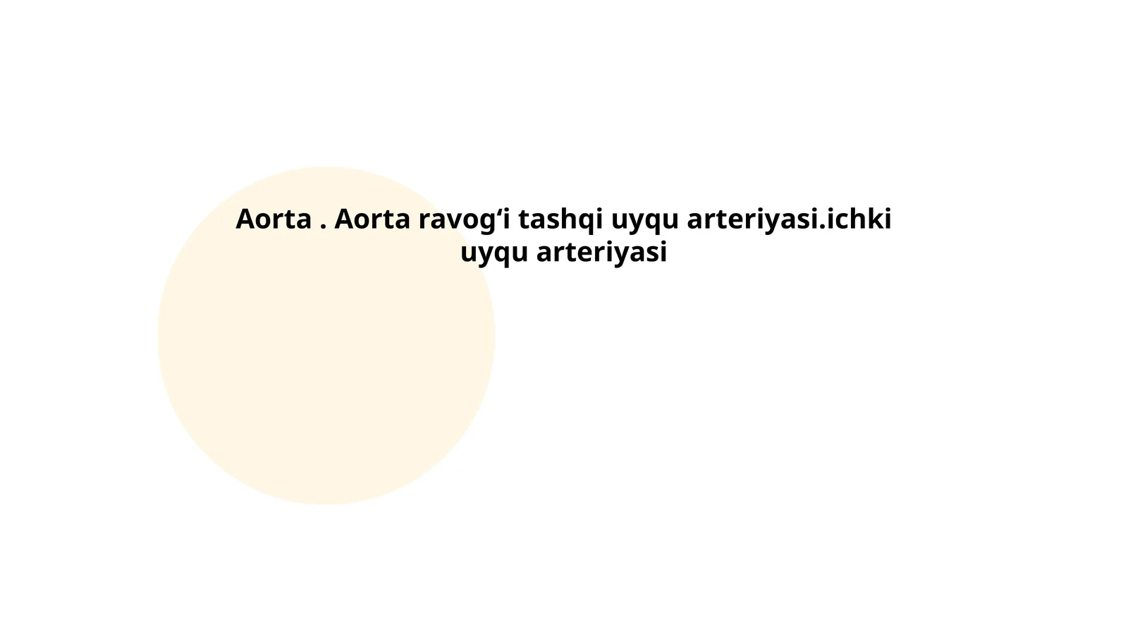 Aorta Anatomiyasi 1
