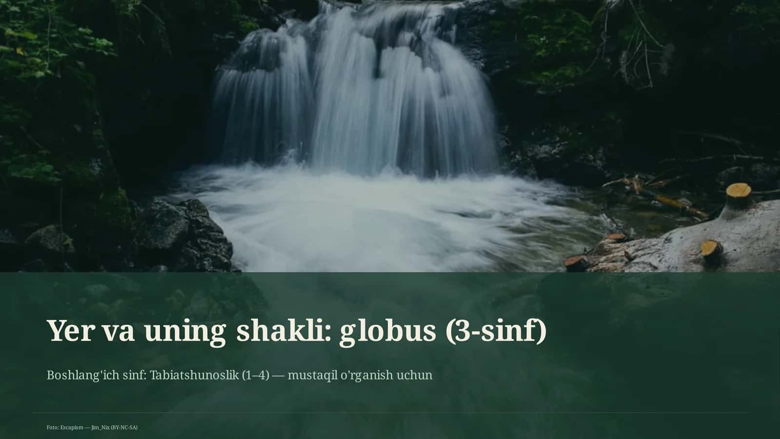 Yer va uning shakli: globus (3-sinf) 1