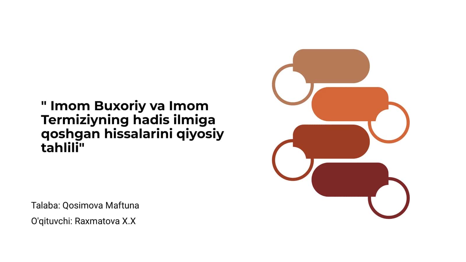 Imom Buxoriy va Imom Termiziyning hadis ilmiga qoshgan hissalarini qiyosiy tahlili 1