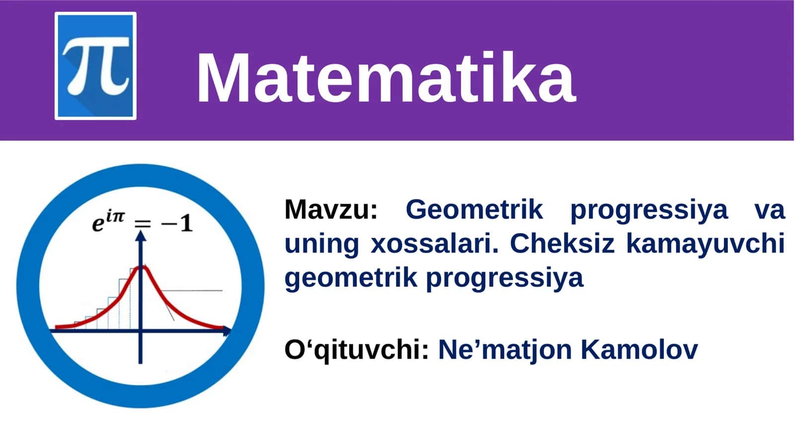 Matematika 1