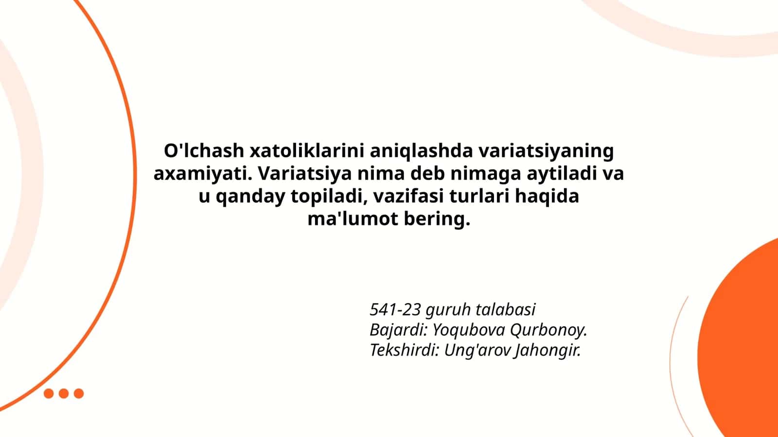 Variatsiya nima? 1