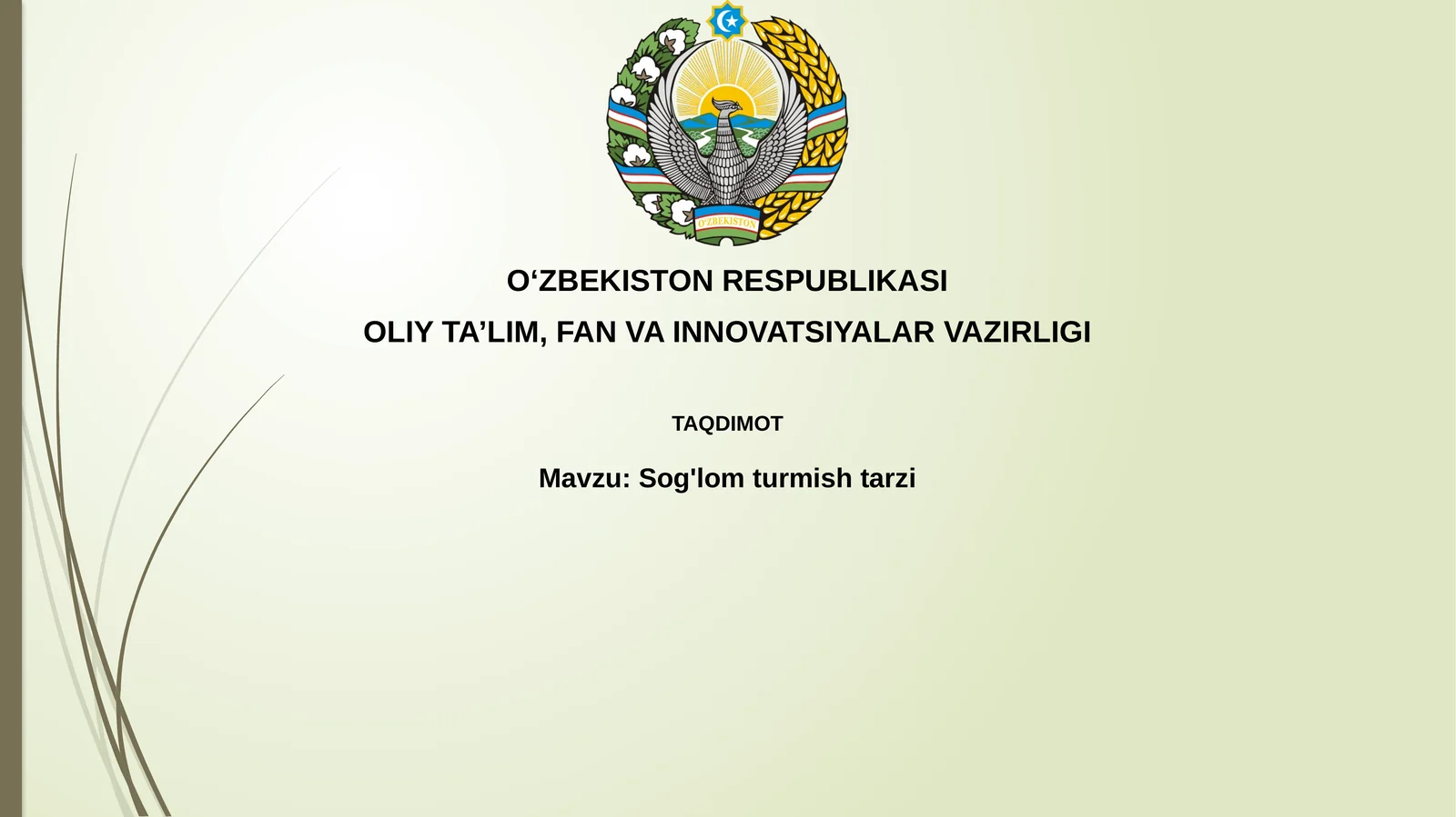 Sog'lom ovqatlanish 1