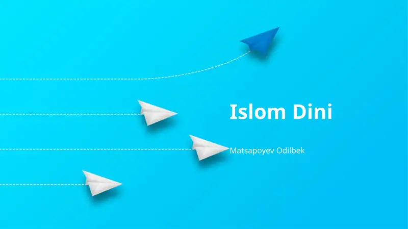 Islom Dini 1