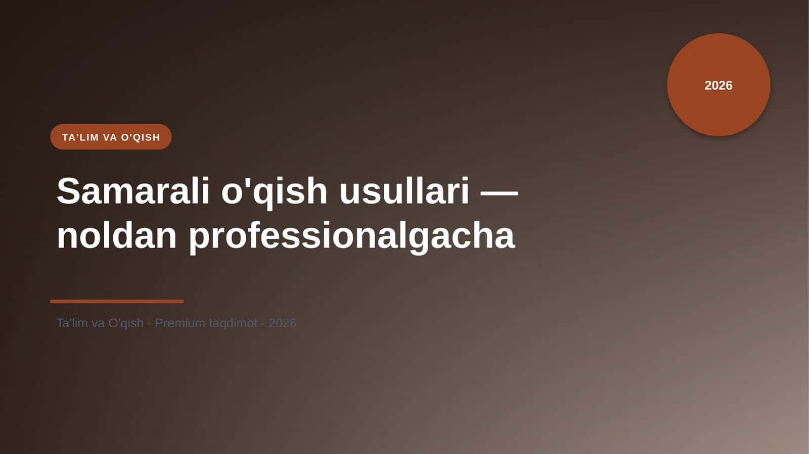Samarali o'qish usullari — noldan professionalgacha 1
