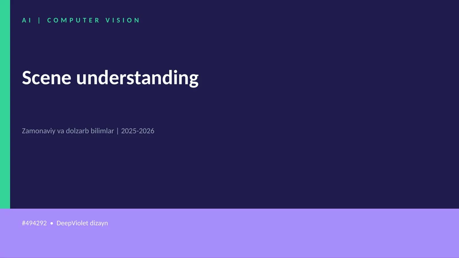 Scene understanding 1