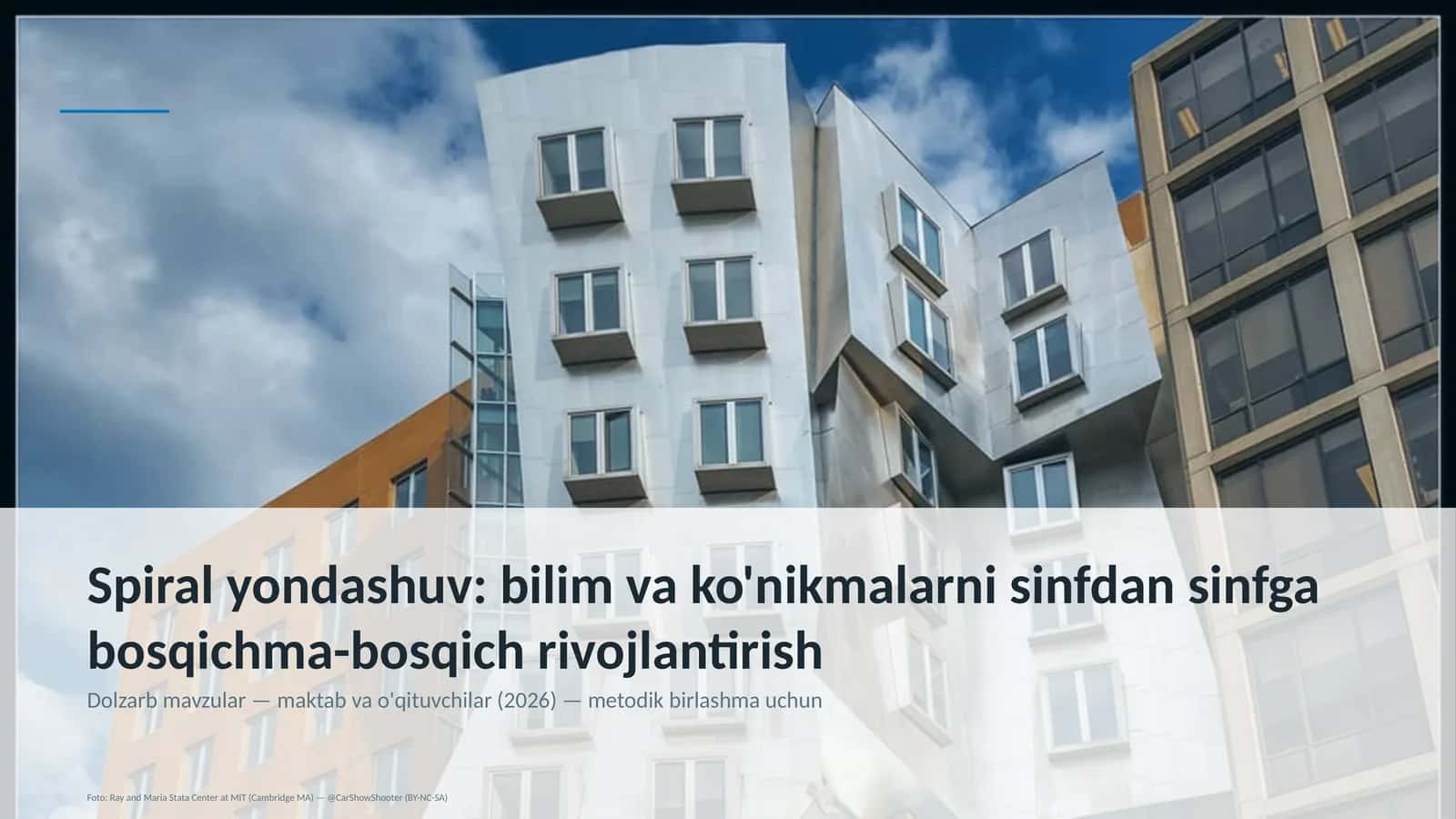 Spiral yondashuv: bilim va ko'nikmalarni sinfdan sinfga bosqichma-bosqich rivojlantirish 1