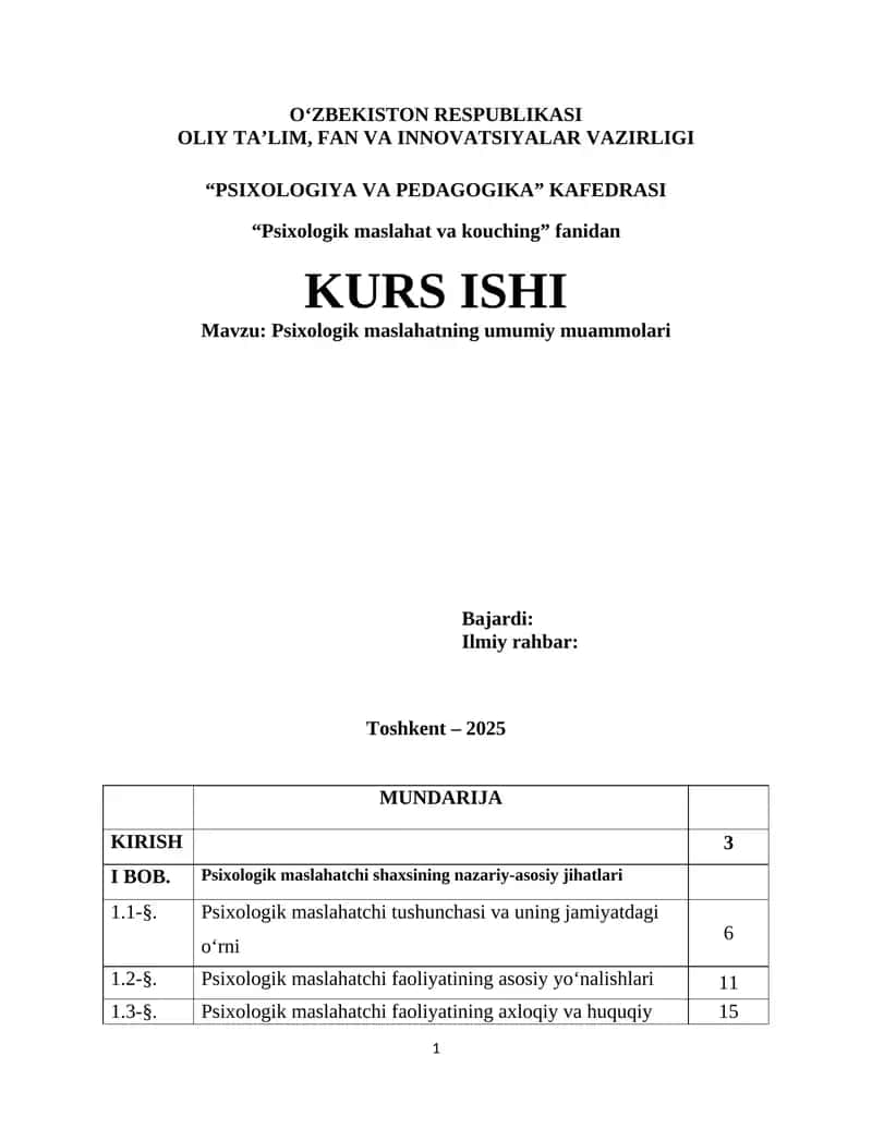 Psixologik maslahat 1