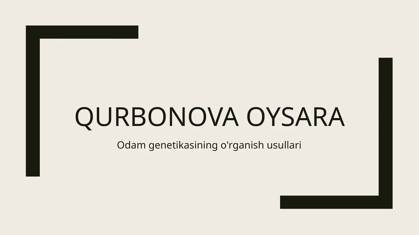 QurbonovaOysara 1