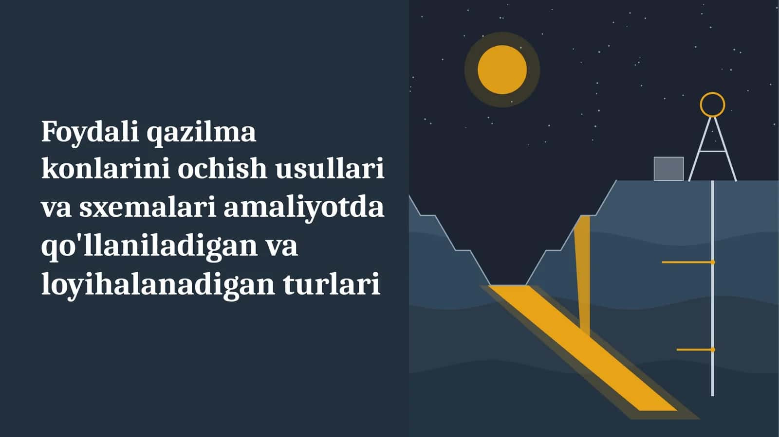 Foydali qazilma konlarini ochish usullari va sxemalari 1