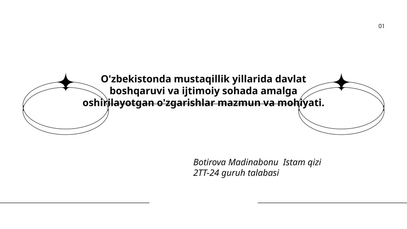 Botirova Madinabonu Istam qizi 2TT-24 guruh talabasi 1