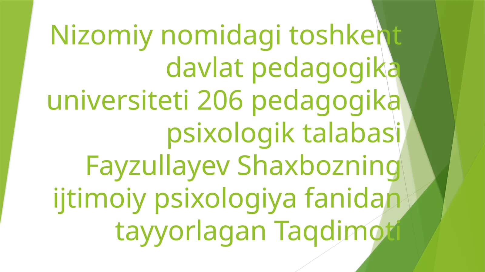 Ijtimoiy Psixologiyada Shaxs Muammosi 1