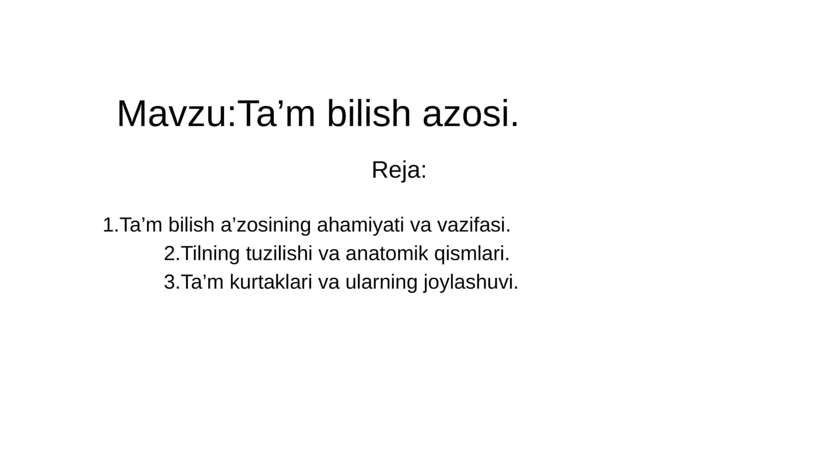 Ta'm bilish azosi 1