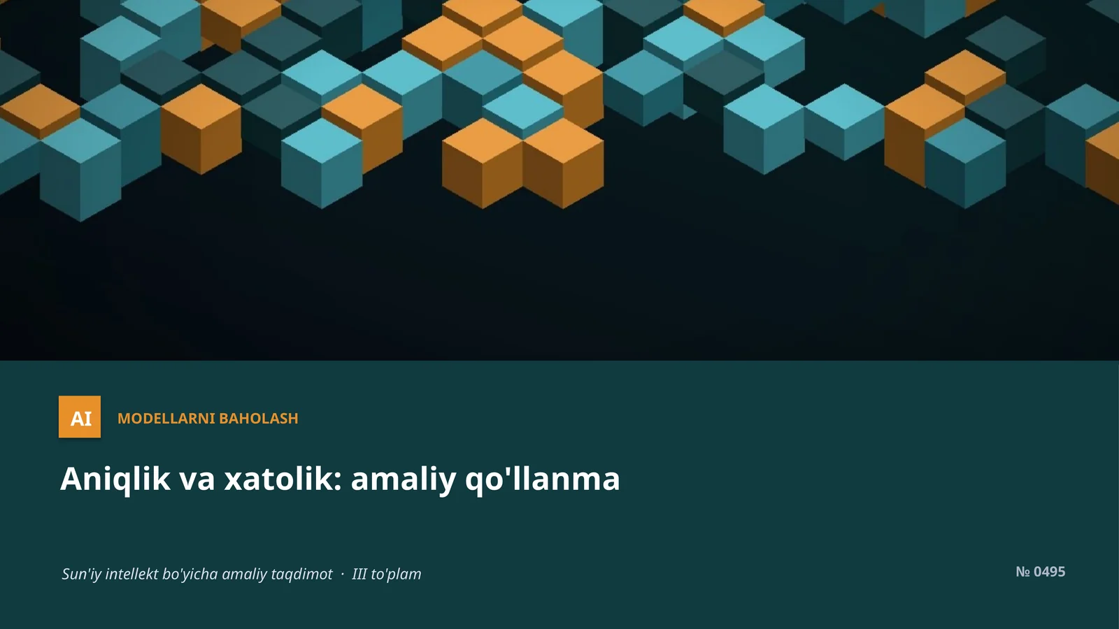 Aniqlik va xatolik: amaliy qo'llanma 1