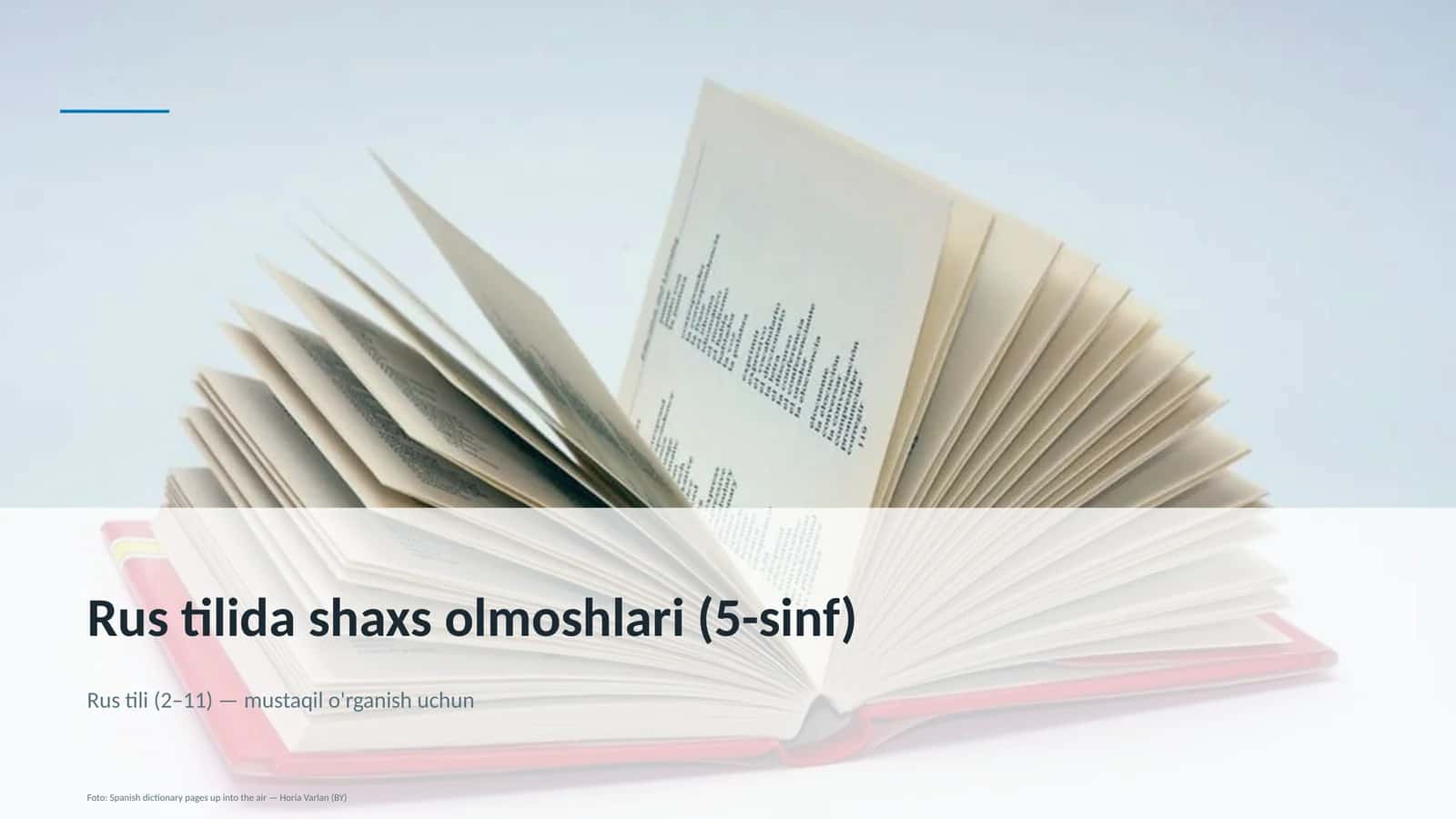 Rus tilida shaxs olmoshlari (5-sinf) 1