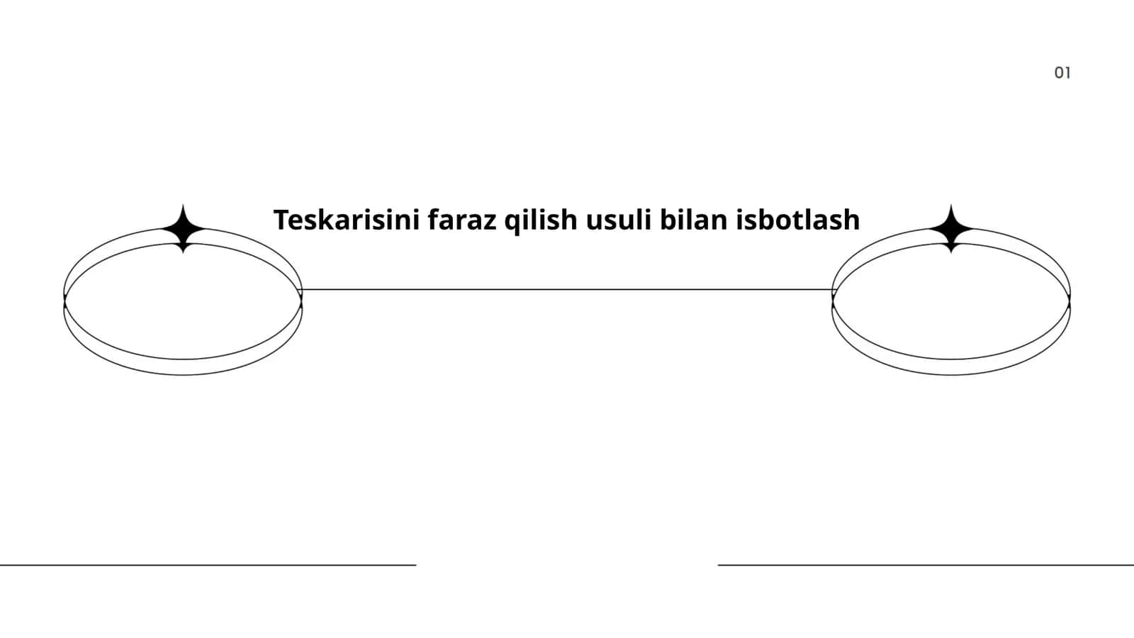 Teskarisini faraz qilish usuli 1