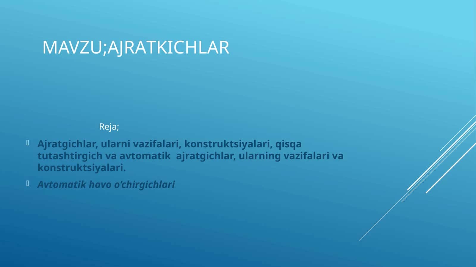 Ajrаtkichlаr 1