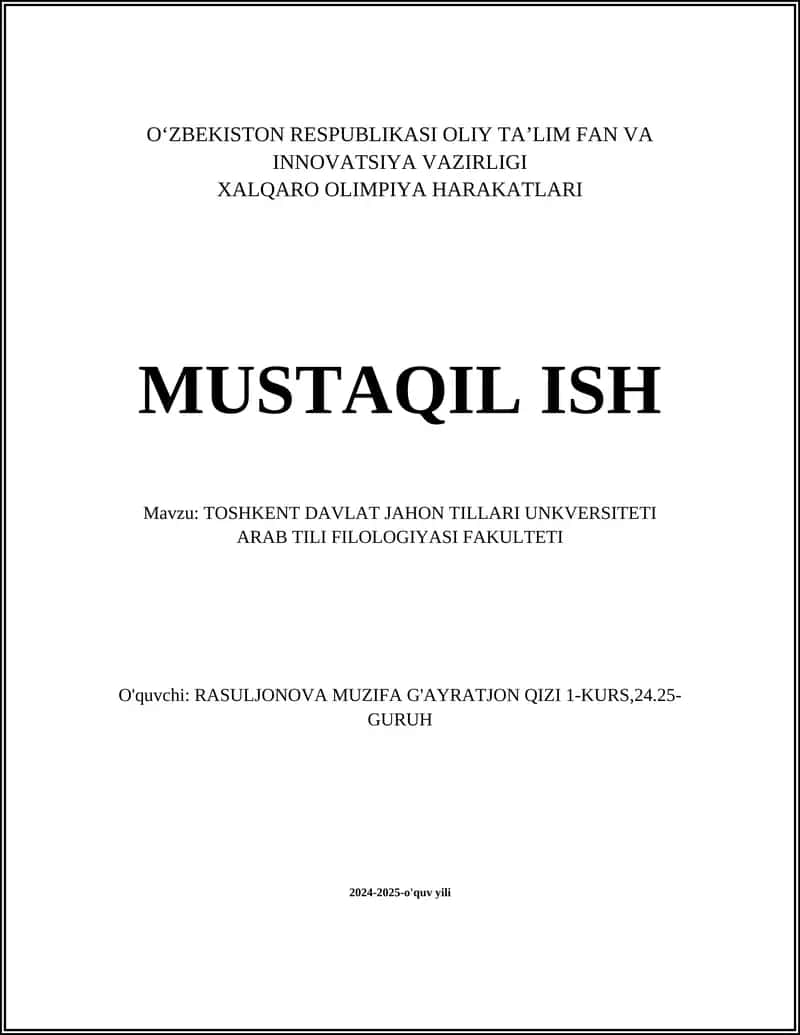 Arab tili fonetikasi 1