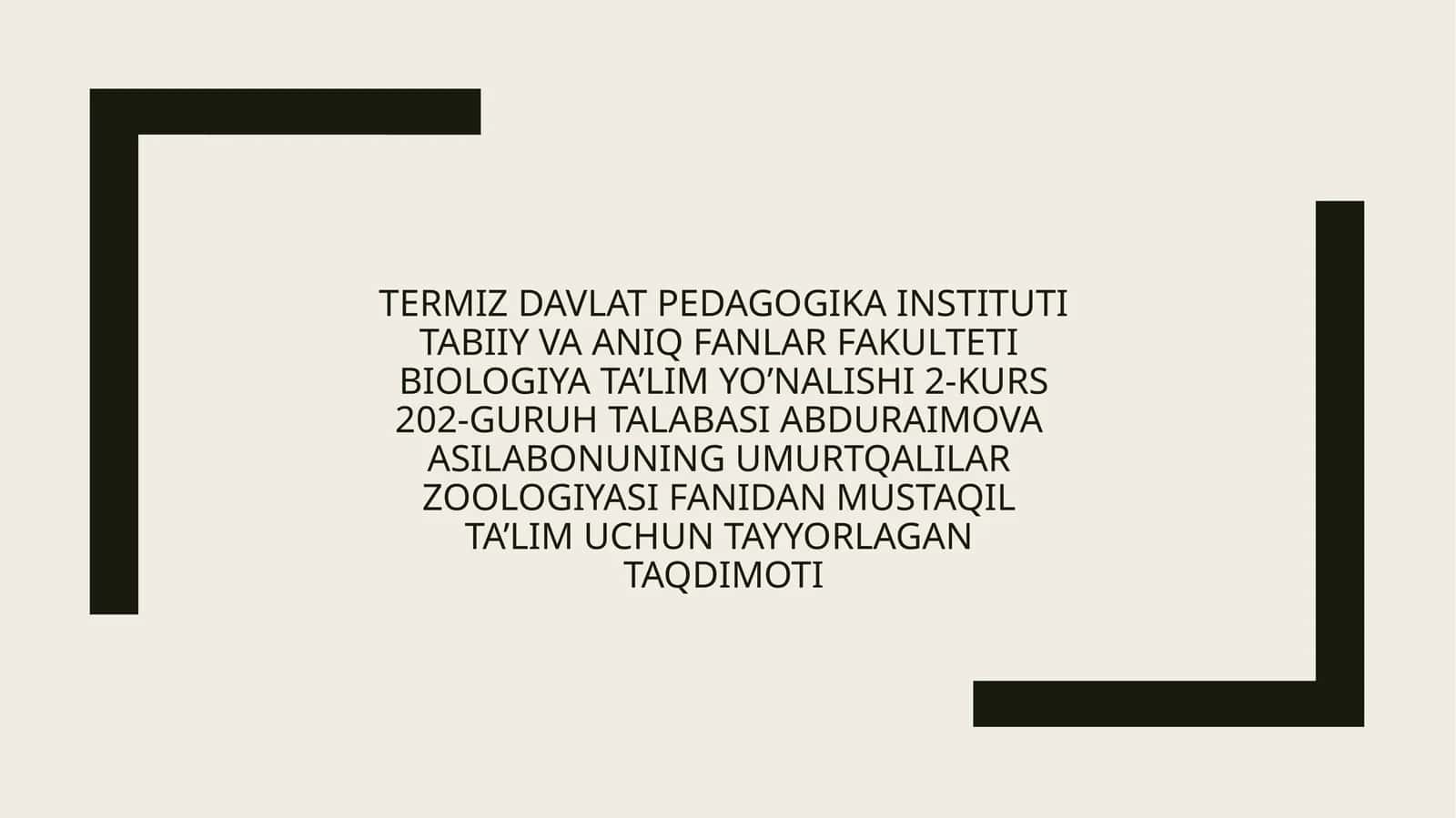 Baliqlarning Tuzilishi, Xilma-xilligi va Ekologiyasi 1
