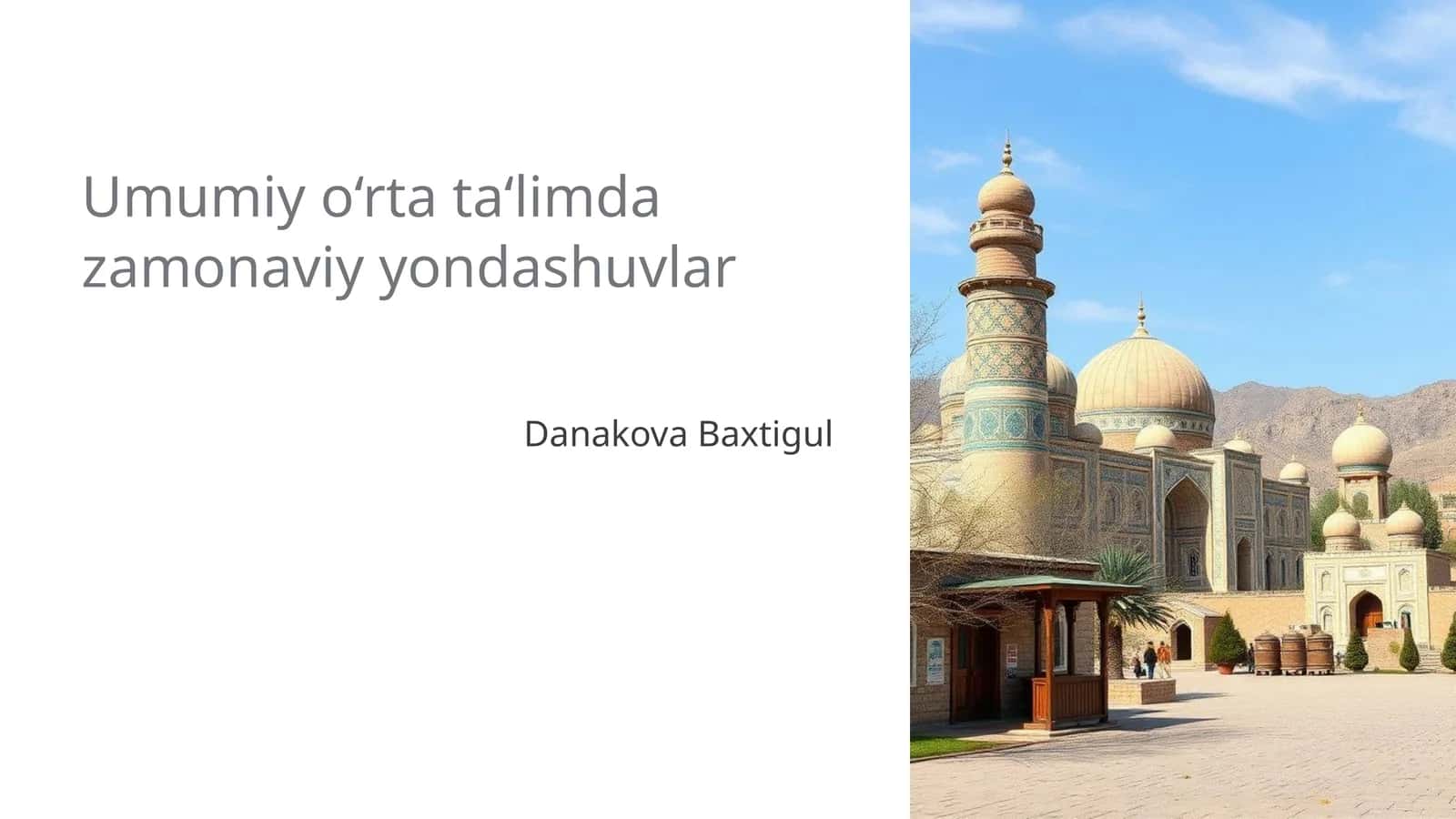 Zamonaviy o'qitish usullari va metodologiyalar 1