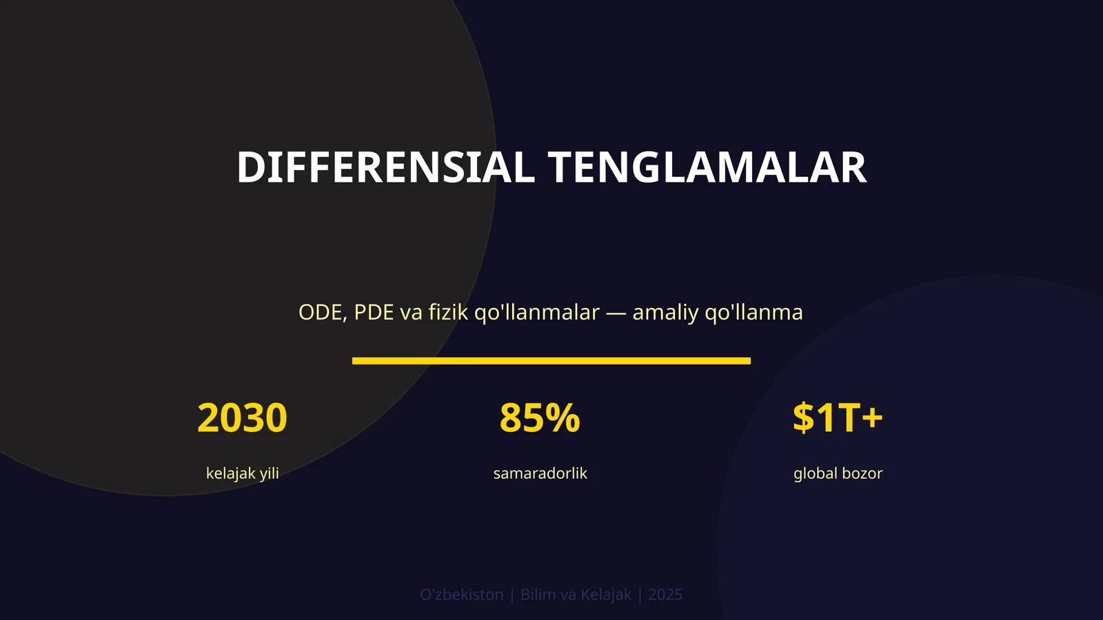 DIFFERENSIAL TENGLAMALAR 1