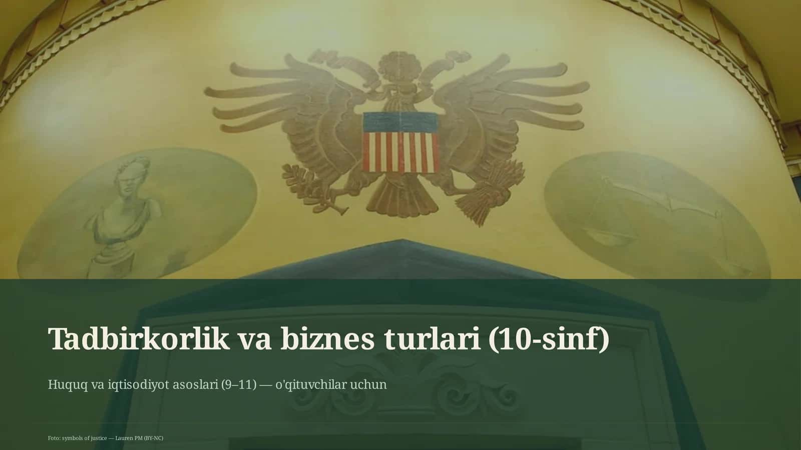 Huquq va iqtisodiyot asoslari (9–11) — o'qituvchilar uchun 1