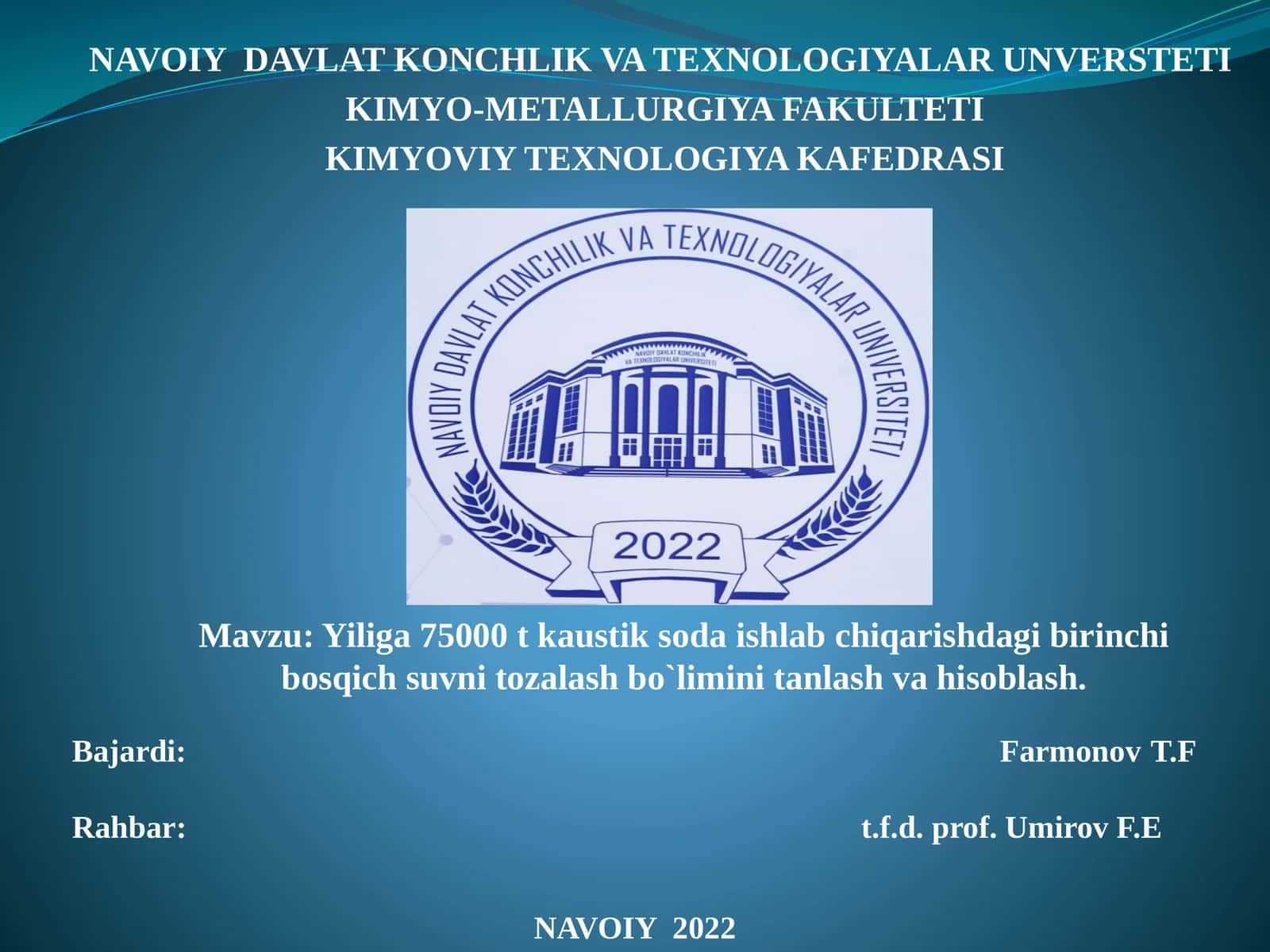 NAVOIY DAVLATKONCHLIK VATEXNOLOGIYALARUNVERSTETI 1