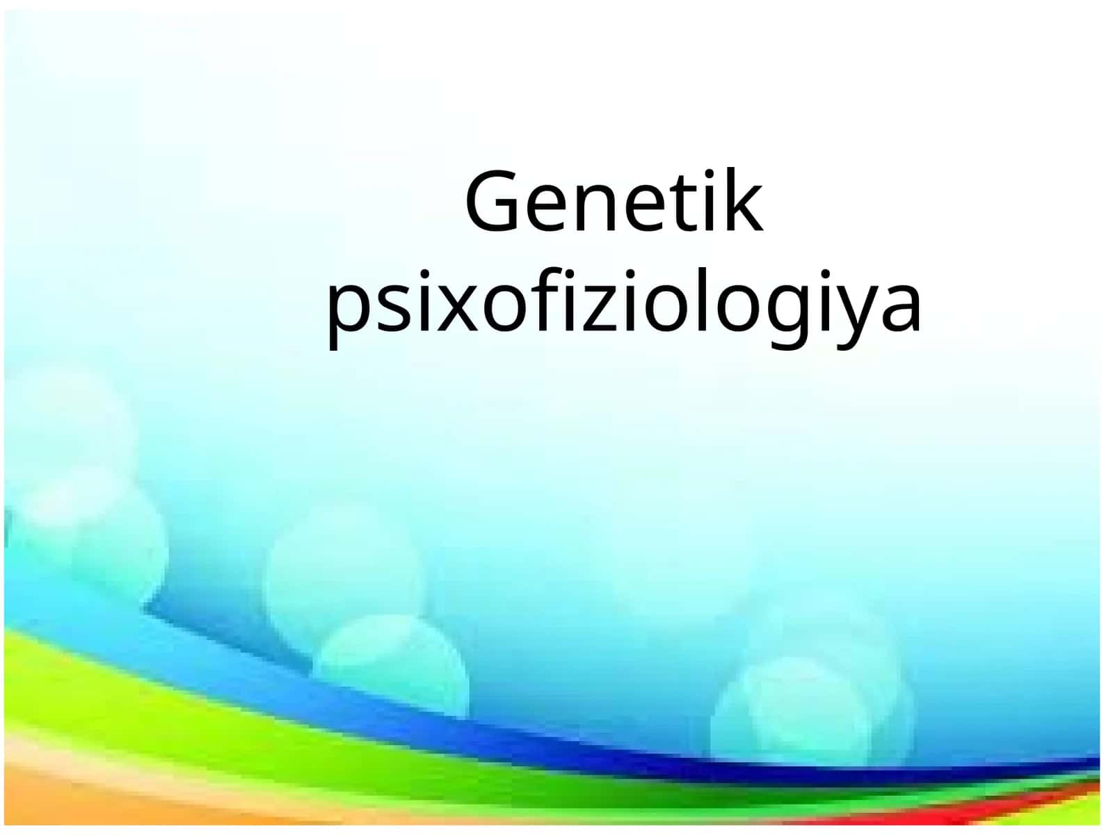 Genetik 1