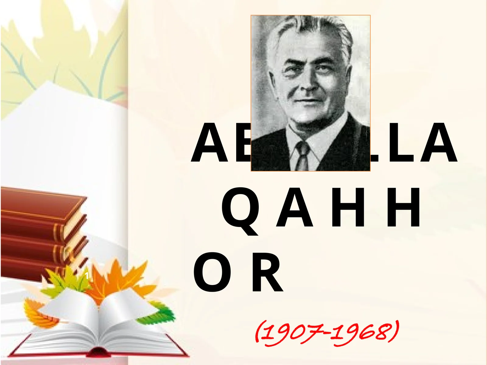 Abdulla Qahhor 1