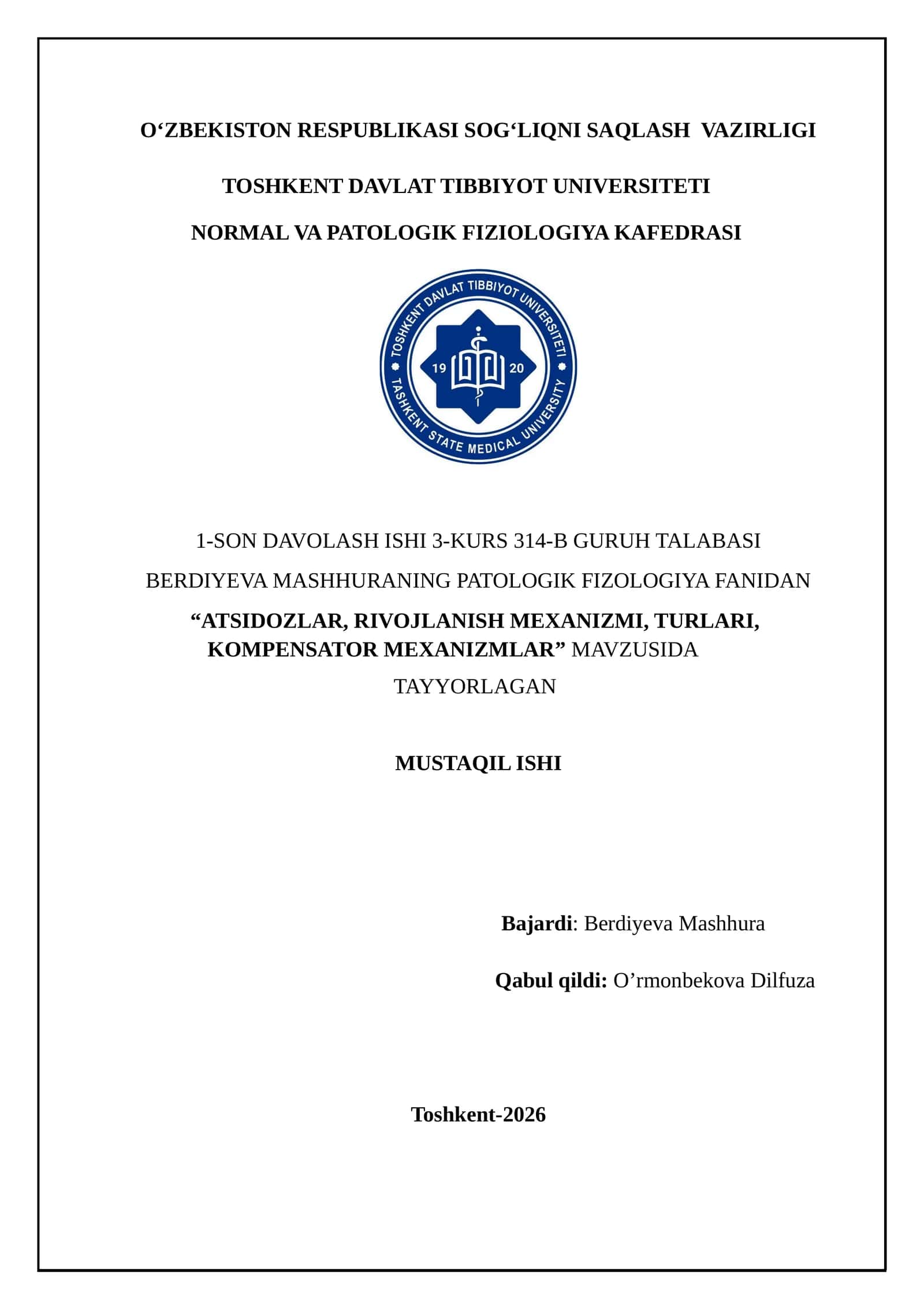 ATSIDOZLAR, RIVOJLANISH MEXANIZMI, TURLARI, KOMPENSATOR MEXANIZMLAR 1
