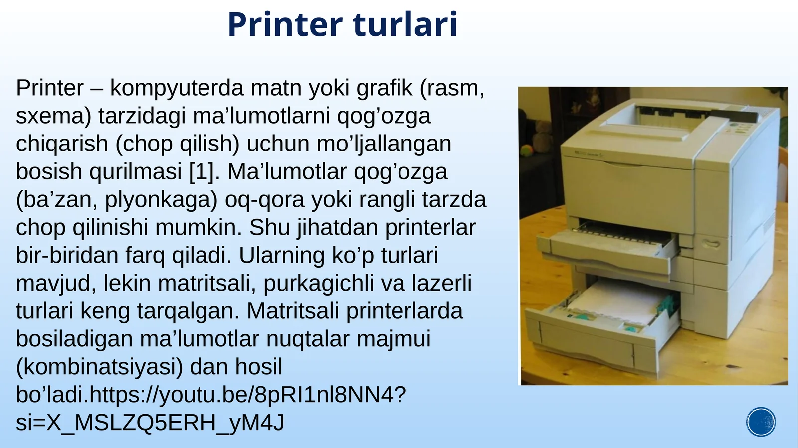 Printer 1