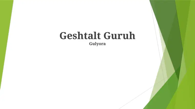 Geshtalt Guruh 1
