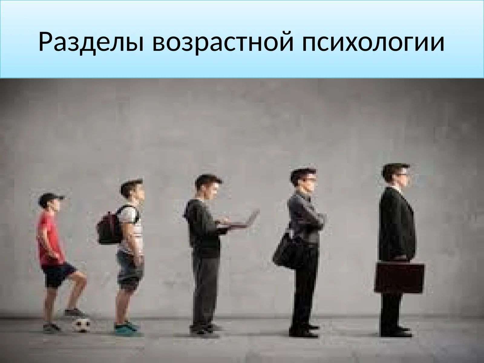 Разделы возрастной психологии 1