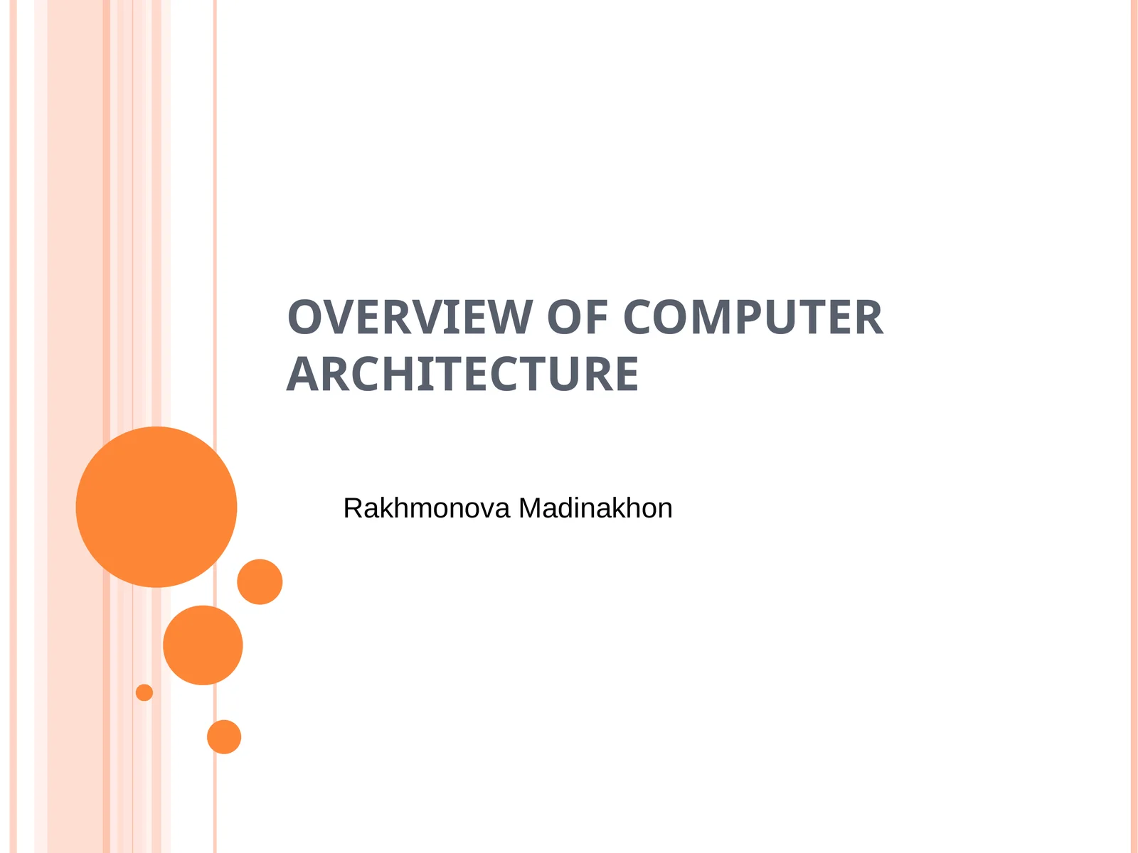 COMPUTER ARCHITECTURE 1