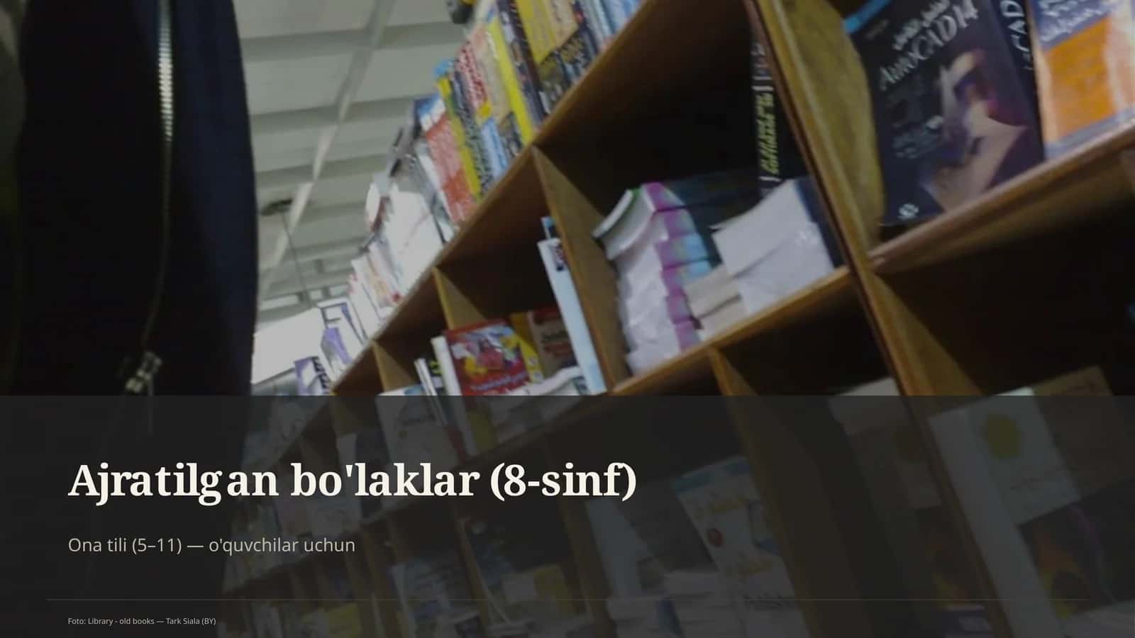 Ajratilgan bo'laklar (8-sinf) 1