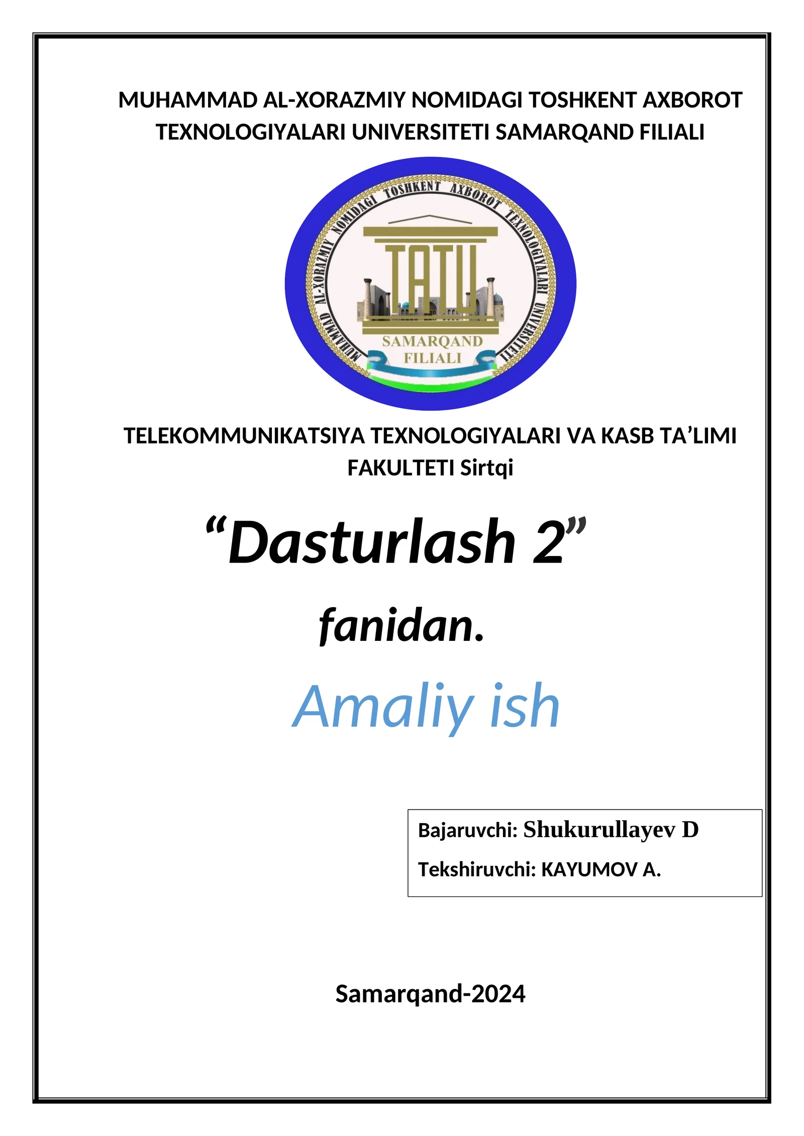 CHIZIQLI DASTURLASH 1