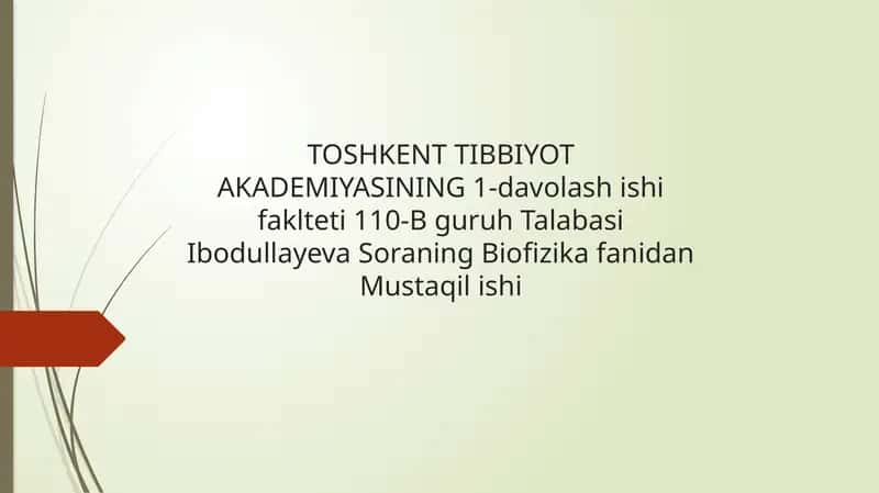 Suyuqliklarning oqishi. Bernuli tenglamasi 1