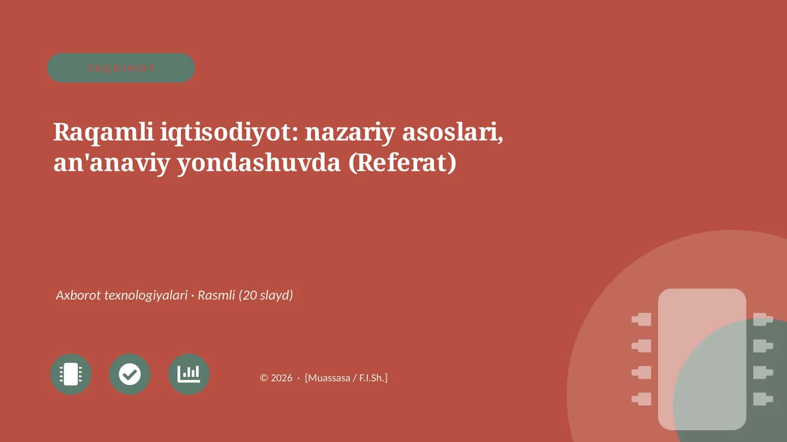 Raqamli iqtisodiyot: nazariy asoslari, an'anaviy yondashuvda 1