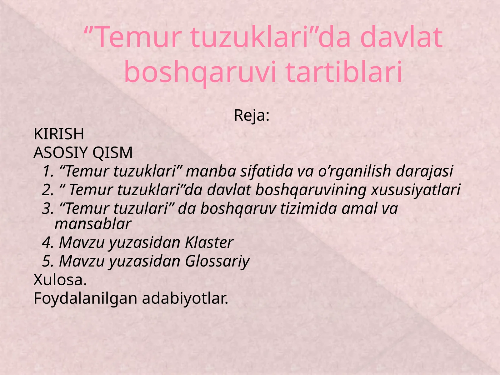 Temur tuzuklari 1