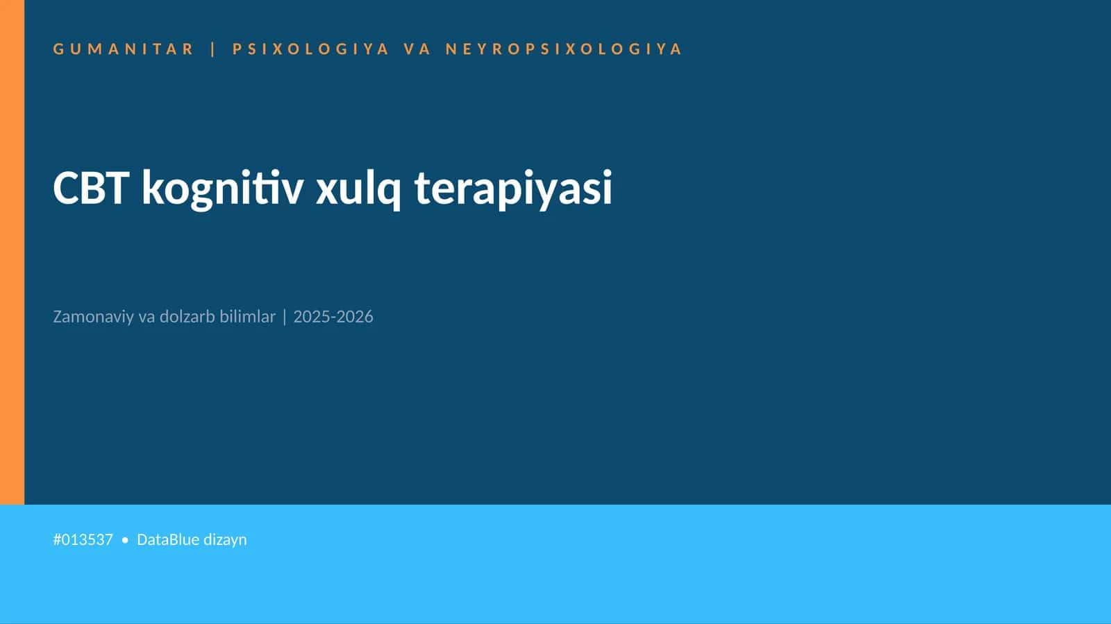CBT kognitiv xulq terapiyasi 1