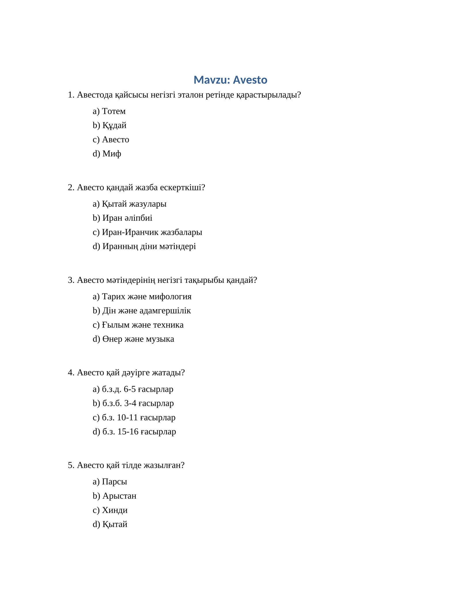 Avesto 1